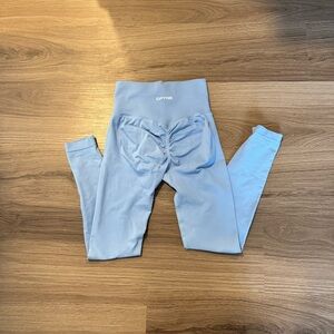 DFYNE Light Blue Kids Scrunch-Back Leggings